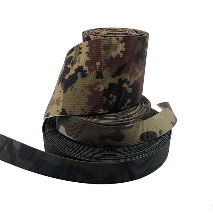 Polyester camo webbing